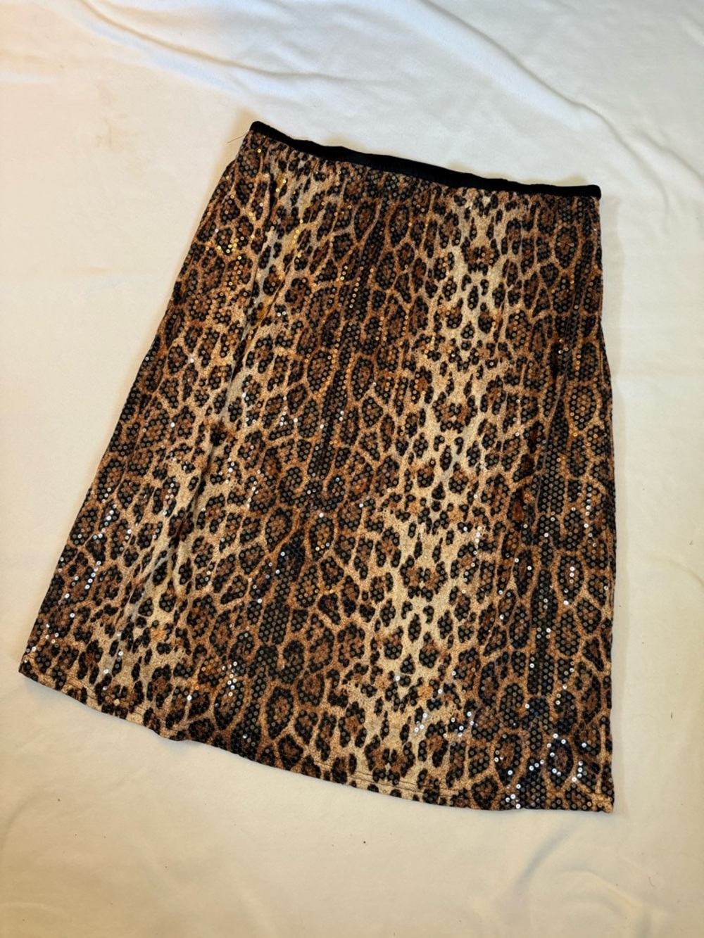 Cato  limited edition Leopard Sequin Pencil Skirt - Brown size 22/24 size 2X 3x